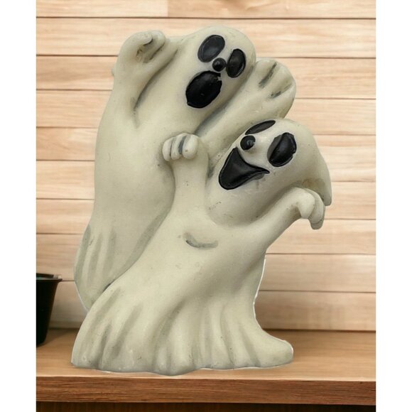 Spooky Ghosts Refrigerator Magnet Vintage Halloween Boo White - Picture 1 of 6